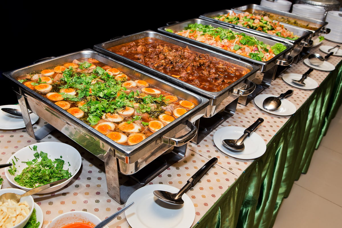 Thailand food buffet.