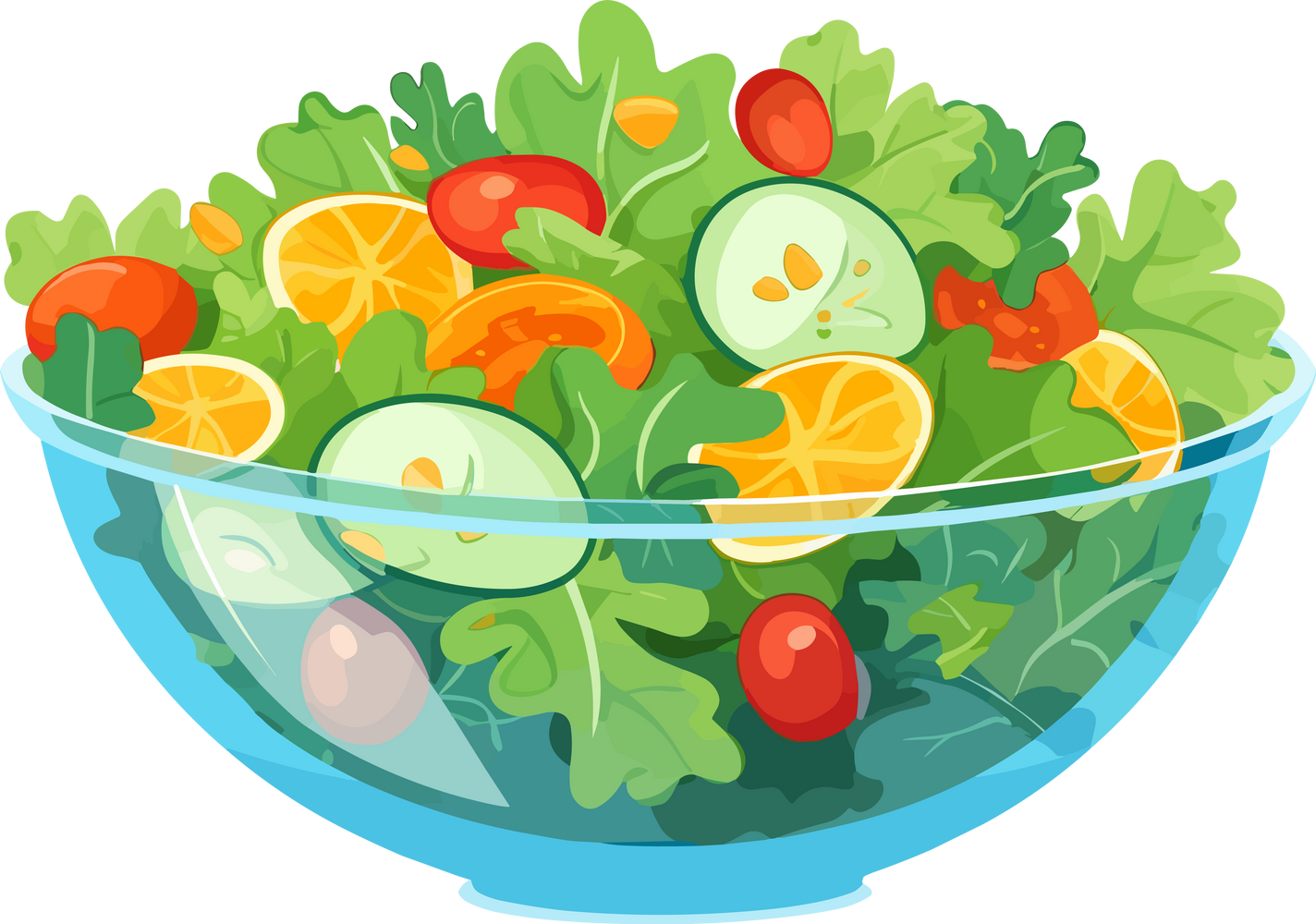 Salad | Fresh Vegetables in a Bowl