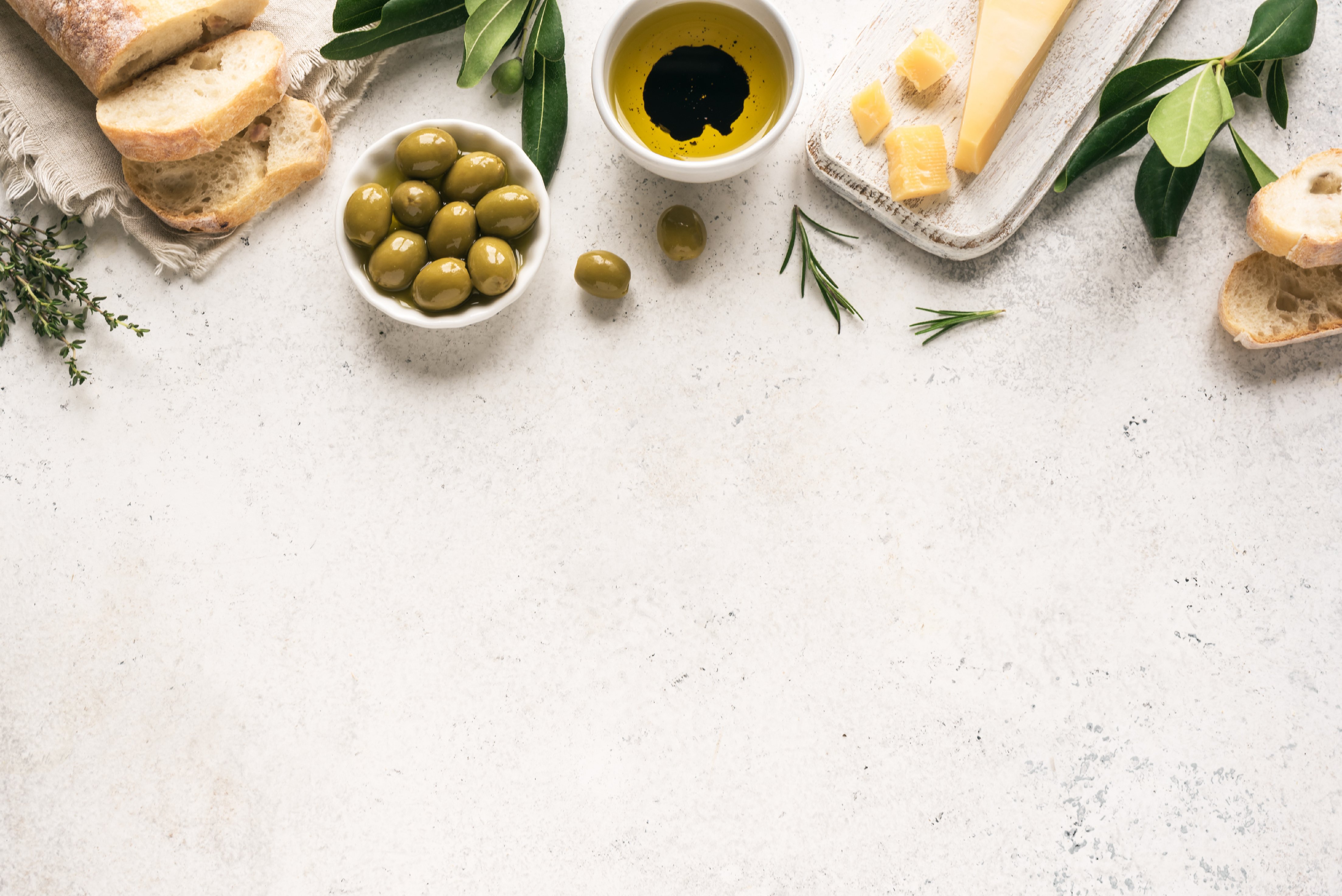 Mediterranean food background